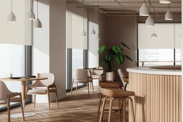 High end bars and sunset drinks are better with a shaded window treatment