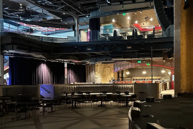 Our client's entertainment stage take curtains to a elegant level of performance