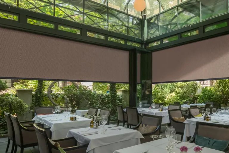 Zip Shade for outdoor commercial or residential use, from MS Supply.